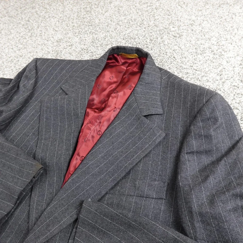 VTG Christian Dior Hart Schaffner Marx Blazer Mens 42 Gray Sport Coat Suit‎ 70s